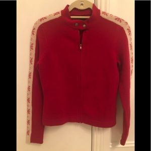 Ralph Lauren Wool Fitted Red Sweater XS
